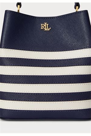 Reese Sm Bkt-Bucket Bag-Small-Piecd Crsshtch Lthr LAUREN RALPH LAUREN | Secchiello | 431974556003